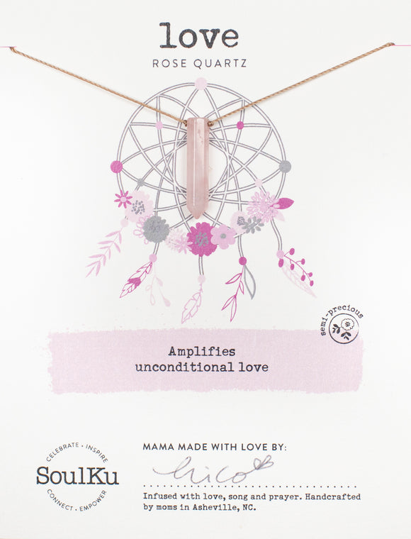Love Rose Quartz Necklace