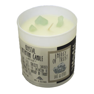 Green Calcite Trust Candle