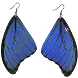 Blue Morpho Wing Earrings