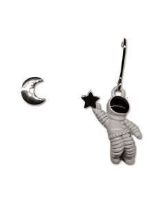 Astronaut and Star Earrings