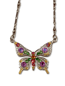 Pastel Butterfly Necklace