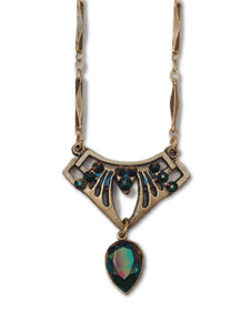 Art Deco Necklace with Crystals